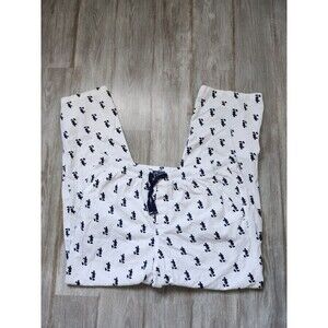 Disney Parks Mickey Mouse Authentic Mens XXXL White Pajama Pants Pockets Lounge